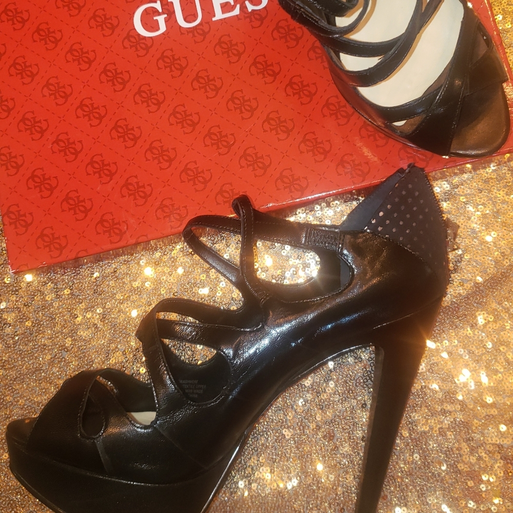 Never worn Guess platform stilettos